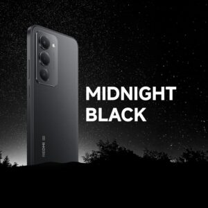 Redmi 15 5G Midnight Black 6GB + 128GB | Segment's Largest 7000mAhA Battery | Segment's Largest Display 17.53cm(6.9) Up to 144Hz | Snapdragon 6s Gen 3 | 18W Reverse Charging | 50MP AI Dual Camera