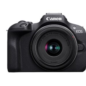 Canon EOS R50 RF-S18-45mm f/4.5-6.3 is STM Mirrorless Camera (Black)- 4K Video Vlogging with 24.2 MP